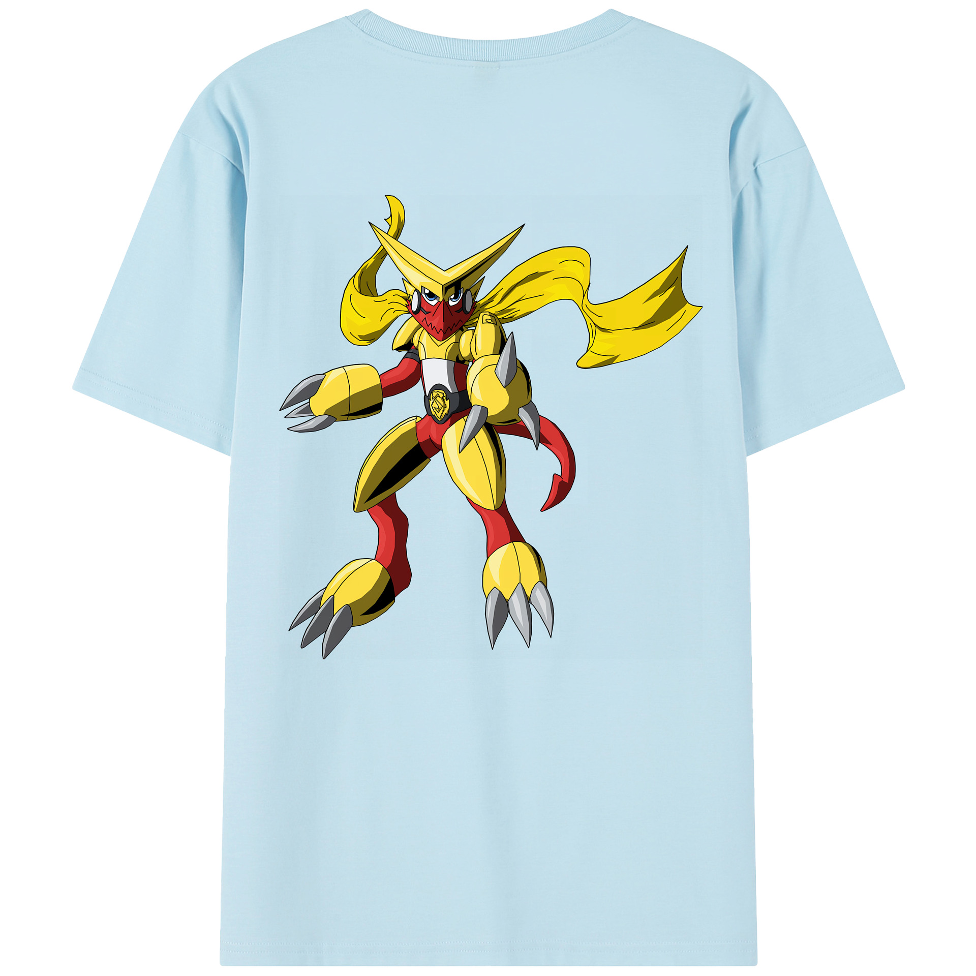 （画像用） Digimon デジタルモンスター/デジモン 綿100％半袖Tシャツ（背面プリント）